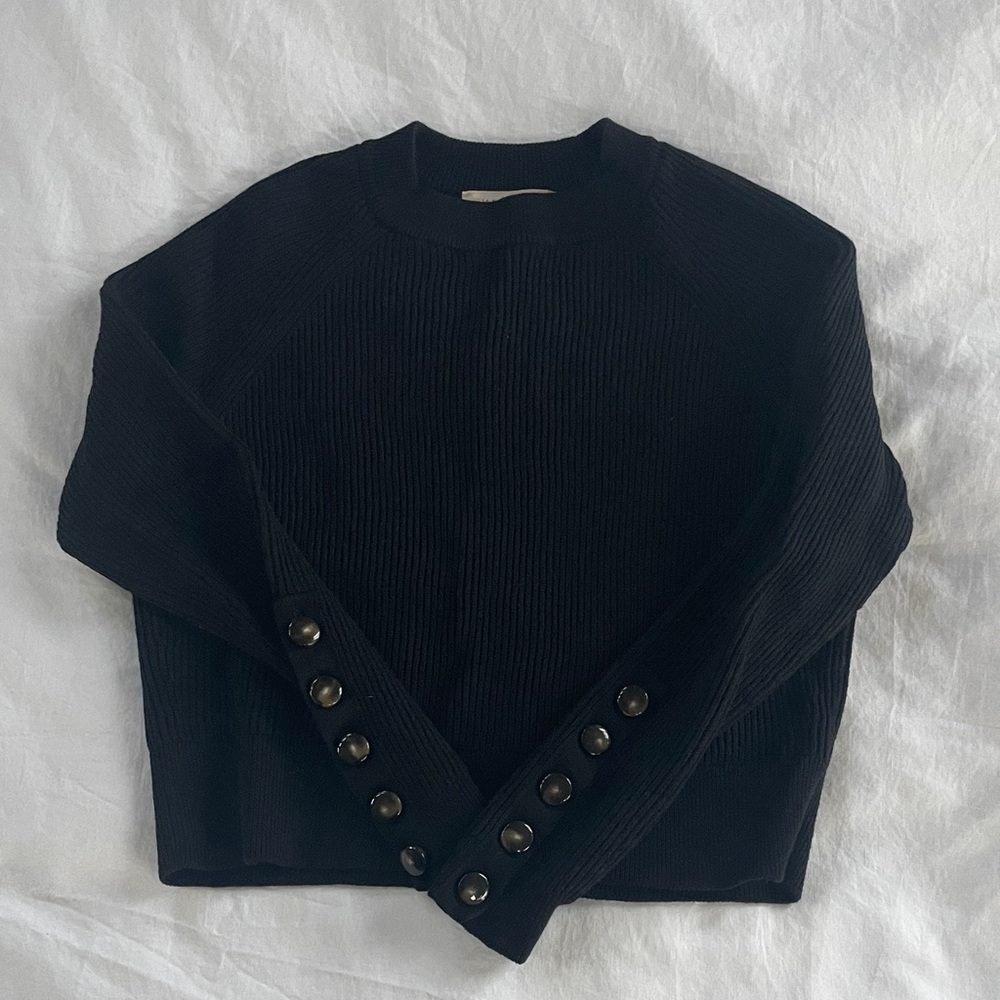 Sezane Black Sami Jumper